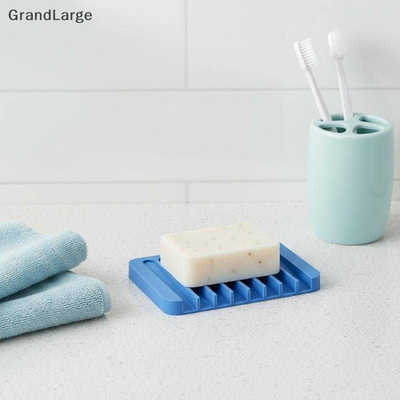 [GrandLarge] Porta Sabonete De Silicone-Suporte Para Saboneteira Drenar E Armazenar Sabonetes BR