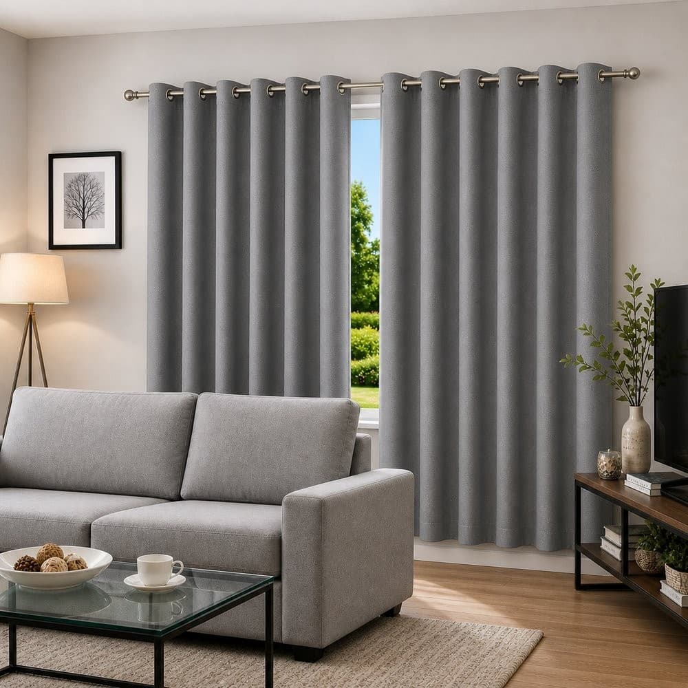 Cortina Blackout Pelicula Com Ilhos - 140x140 cm