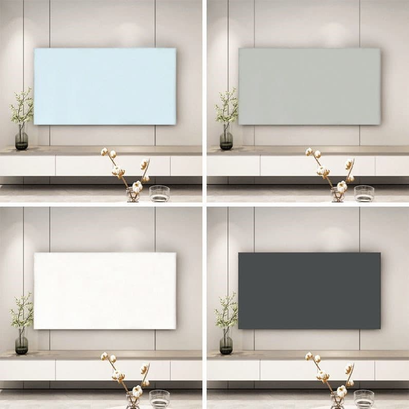 Capa de tv de cor sólida estilo nórdico estilo creme cor lisa High-End sentido Anti-poeira capa pendurado Desktop Univer