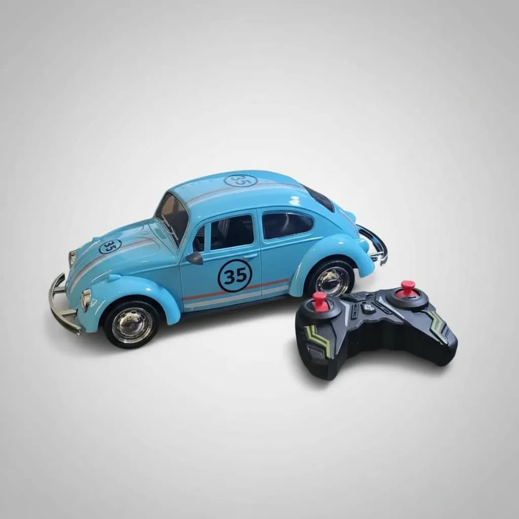 Carrinho Fusca Premium Controle Remoto Bateria Recarregável