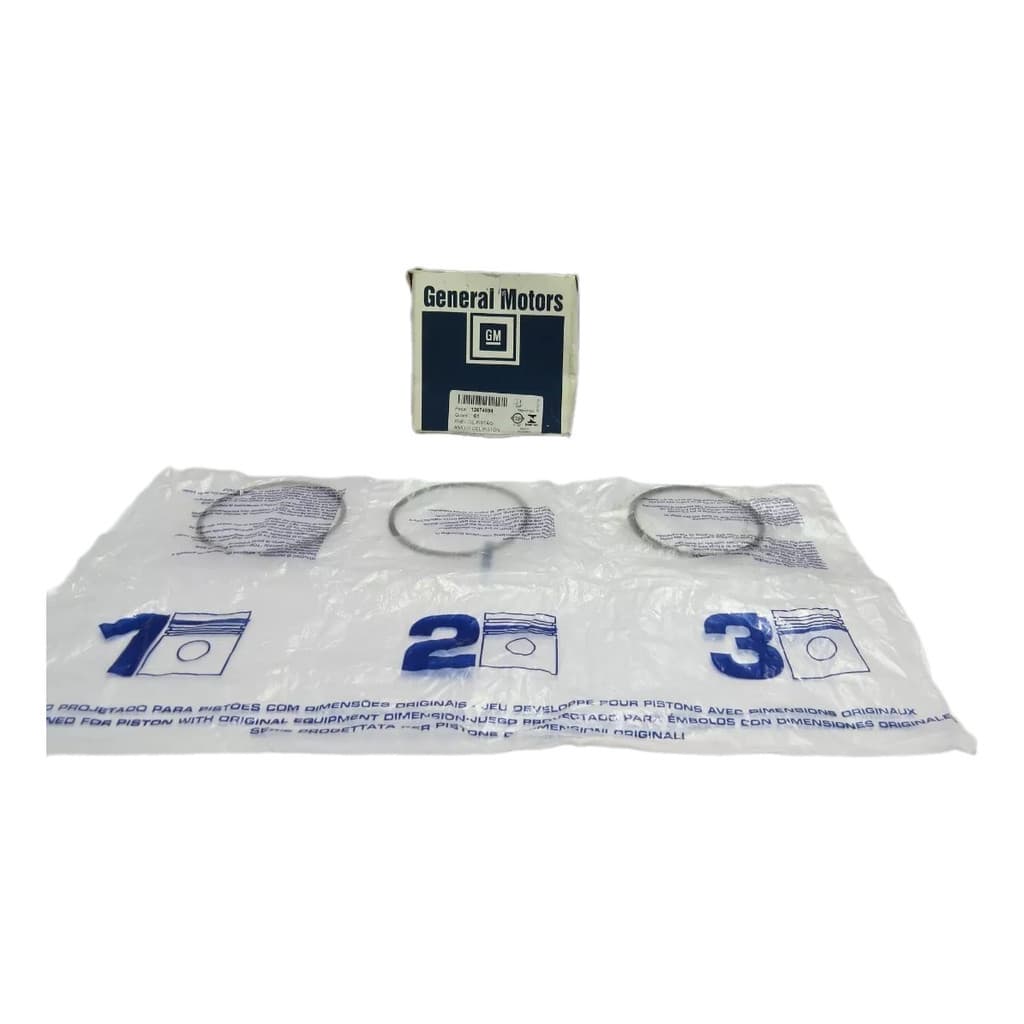 Jogo de Aneis para 1 Pistao Cruze Tracker Original Gm 12674594