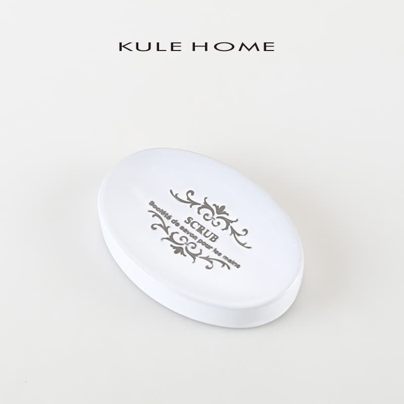 KULE casa caixa de sabão luz estilo luxo saboneteira Nordic casa criativa cerâmica dreno saboneteira prateleira