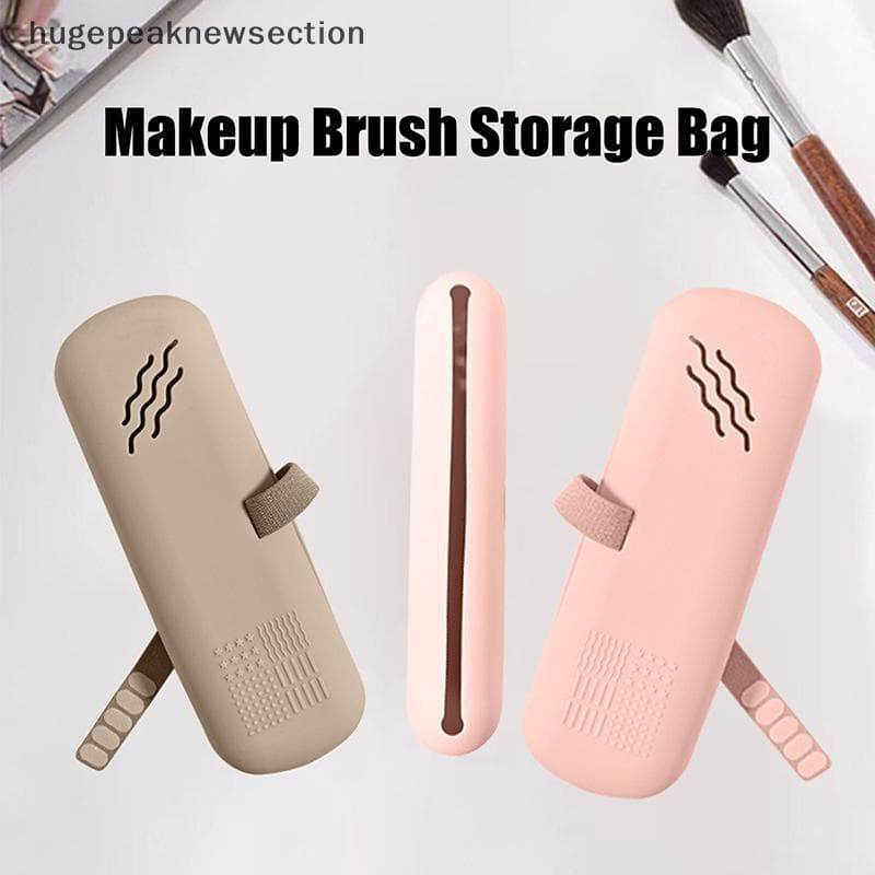 Pincel De Maquiagem De Silicone Caso De Viagem À Prova Dwaterproof Água Escova Para Sobrancelha Lápis Lábio Forro Organi