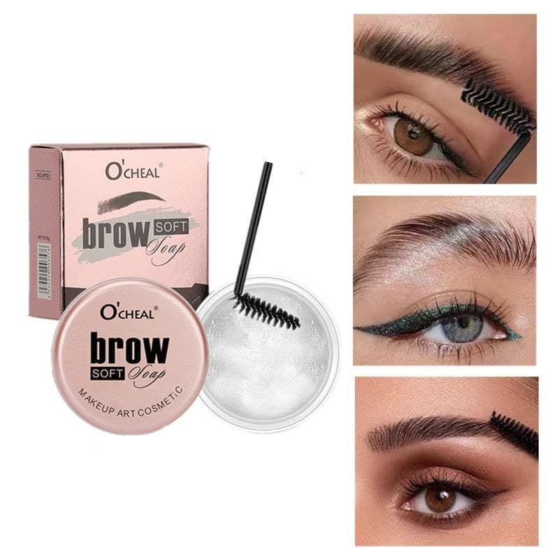 Creme modelador de sobrancelha creme de sobrancelha de longa duração Natural à prova d'água moldar sabão de sobrancelha