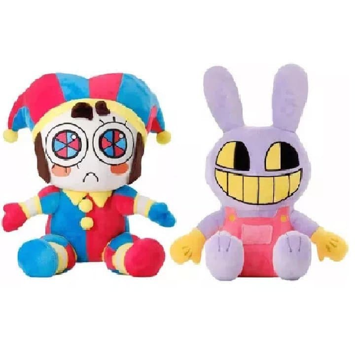 Kit 2 Pelúcias Pommi E Jax Circo Digital Coelho Palhaço Temos Todos Personagens