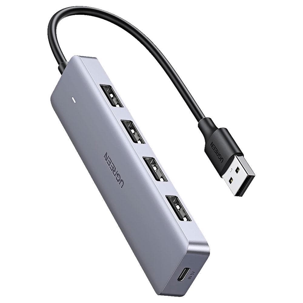Hub Usb Ugreen Usb-a Para 4 Portas Usb-a E 1 Porta Usb-c De 10w - Cm219