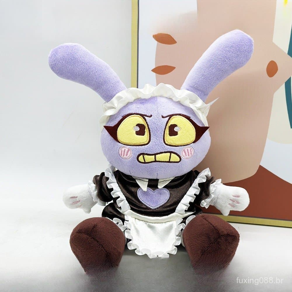 Maid Jax Plush , Incrível Circo Digital Macio Boneca De Pelúcia Brinquedos Presentes De Aniversário Para Fãs Meninos E M