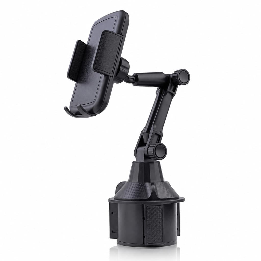 Suporte Veicular para Celular Articulado Porta Copos Ajustável para Carro Smartphone