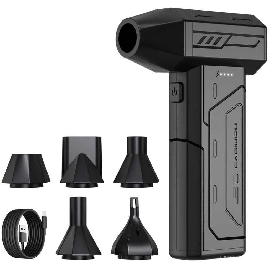Soprador de Ar Comprimido, Soprador de Ar Sem Fio de Super Potência 130000RPM, Soprador Recarregável Sem Escovas, Mini S
