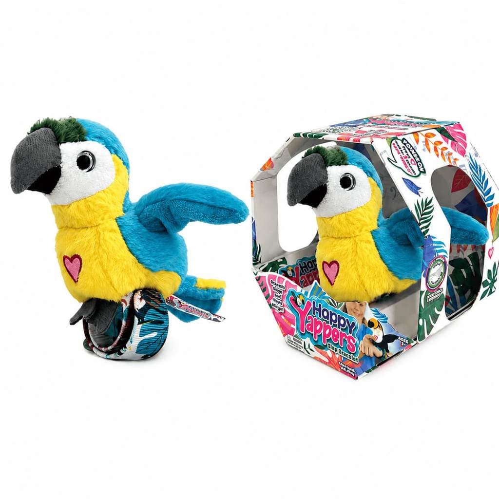 Papagaio Interativo c/Som Happy Yappers Azul - Multikids PJ