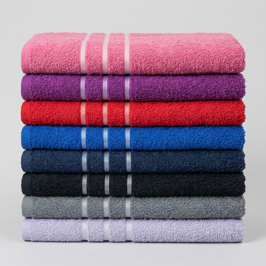 Kit 10/05 Toalhas de Rosto Grande 40x70cm Felpuda 100% Algodão Macia - Refinatto Textil