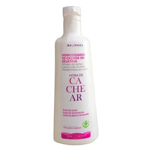 Hora De Cachear Gelatina Modeladora Vegan Curly Obliphica 500ml