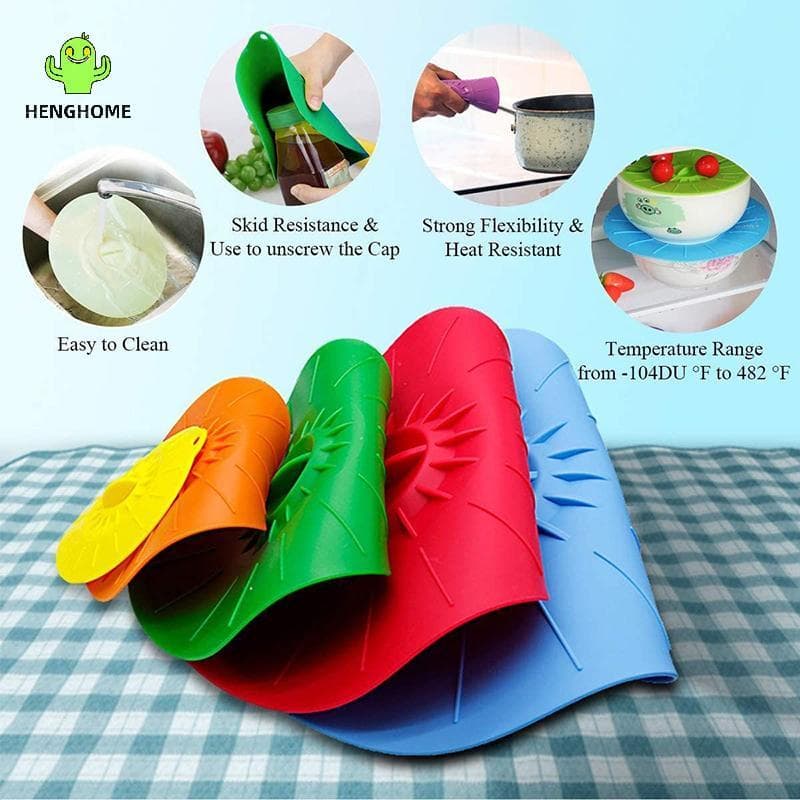 HENGHOME Capa De Silicone Para Tigela De Micro-Ondas , Tampa Panela , Reutilizável , Multifuncional , Utensílios De Cozi