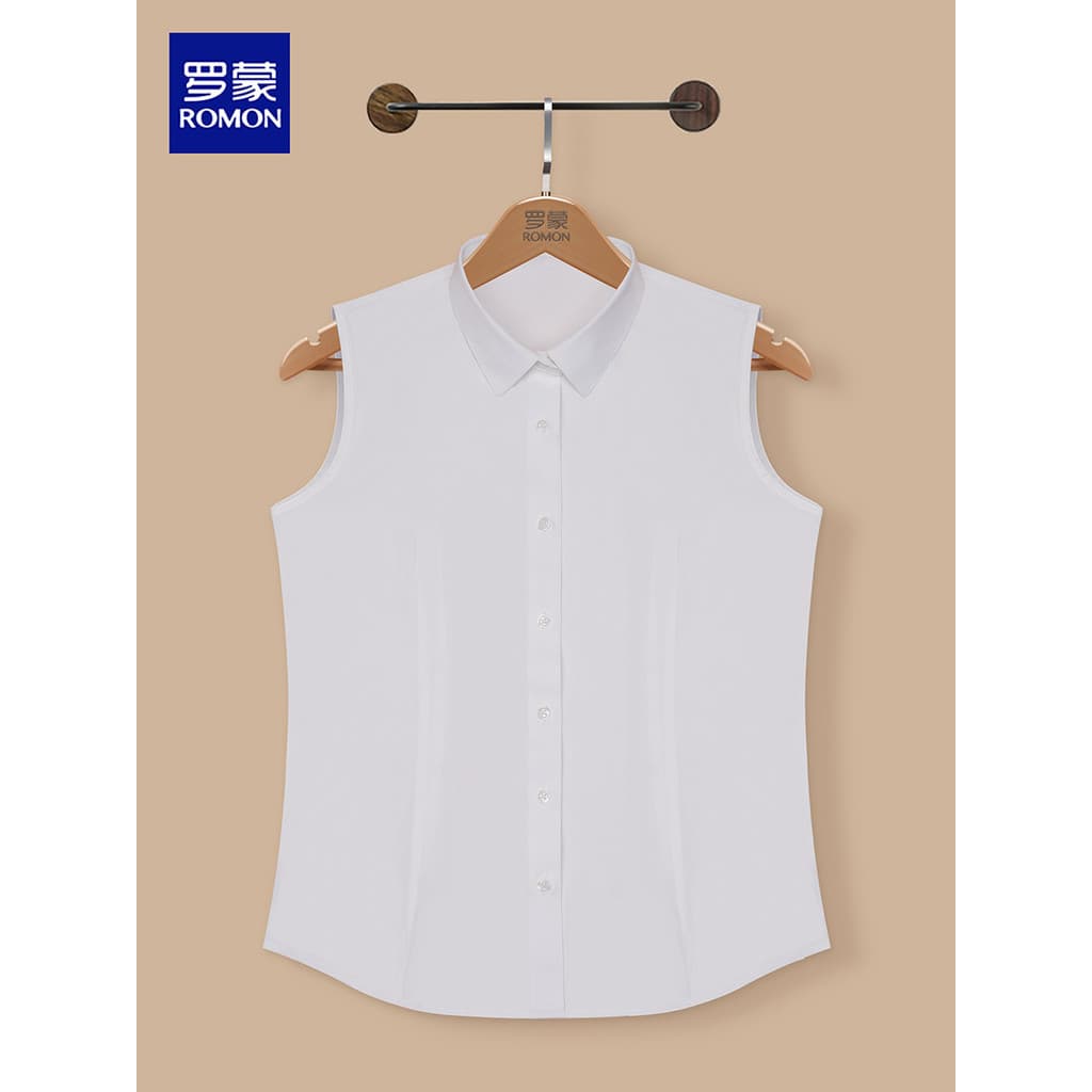 Lomon camisa sem mangas feminina, camisa interna branca, gola multifuncional, roupa profissional, gola falsa, temperamen