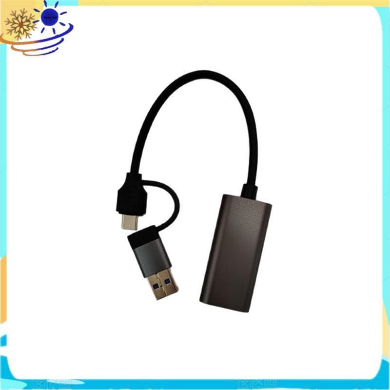 [Le's Shop] Interface De Cabeça Dupla HD Para USB + Tipo C-Placa De Captura Compatível Com Dispositivo De Vídeo 1080P