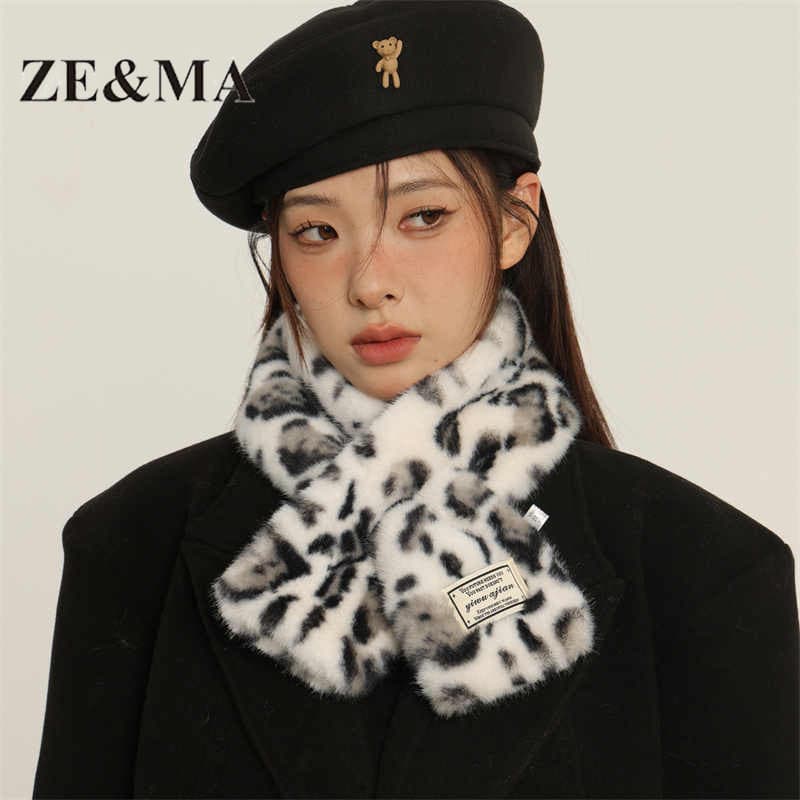 ZE & MA cachecol feminino 2026 novo estilo inverno estilo coreano atmosfera luz luxo High-End sentimento outono inverno