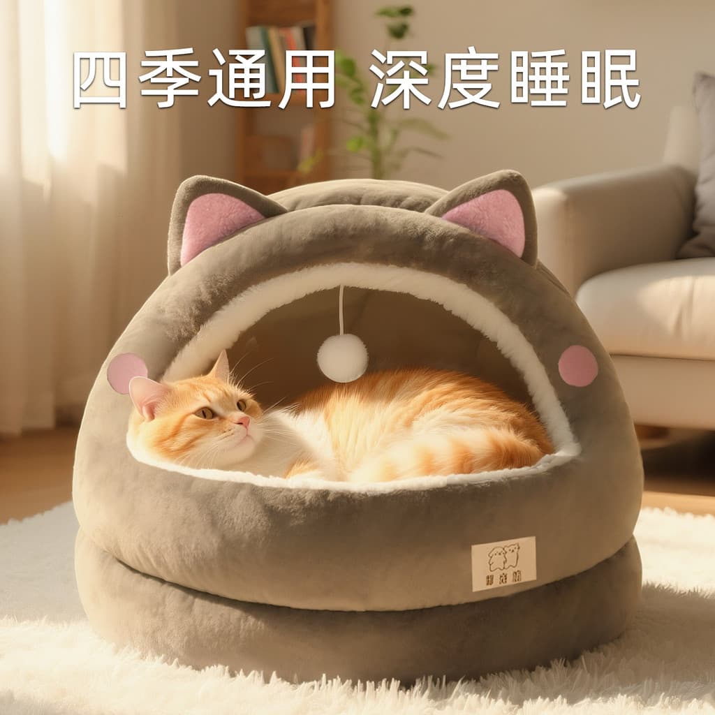 Maca para gatos de estimação quatro estações Universal maca para gatos inverno quente Multi-gato família maca para gatos