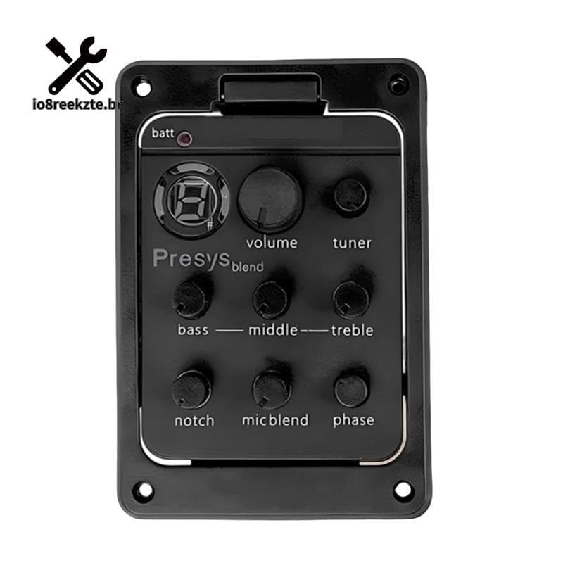 Equalizador EQ De Captador De Guitarra Com Sintonizador , Sistema De Pré-Amplificador Presys Para Guitarras Acústicas-Te