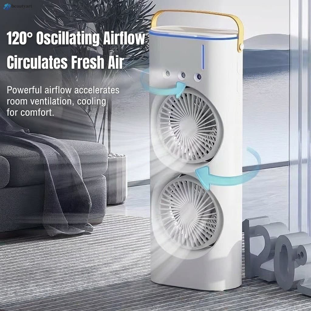 Ventilador De Mesa Sem Fio Com Carregamento USB-Elétrico Portátil Para Dormitório Doméstico E Escritório