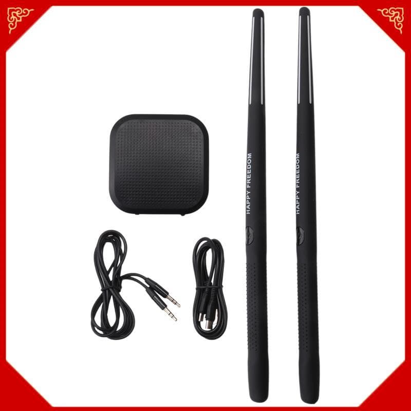 Conjunto De Bateria De Ar Eletrônica Portátil-Baquetas E Pedais Virtuais , Ideal Para Iniciantes , Crianças Adultos