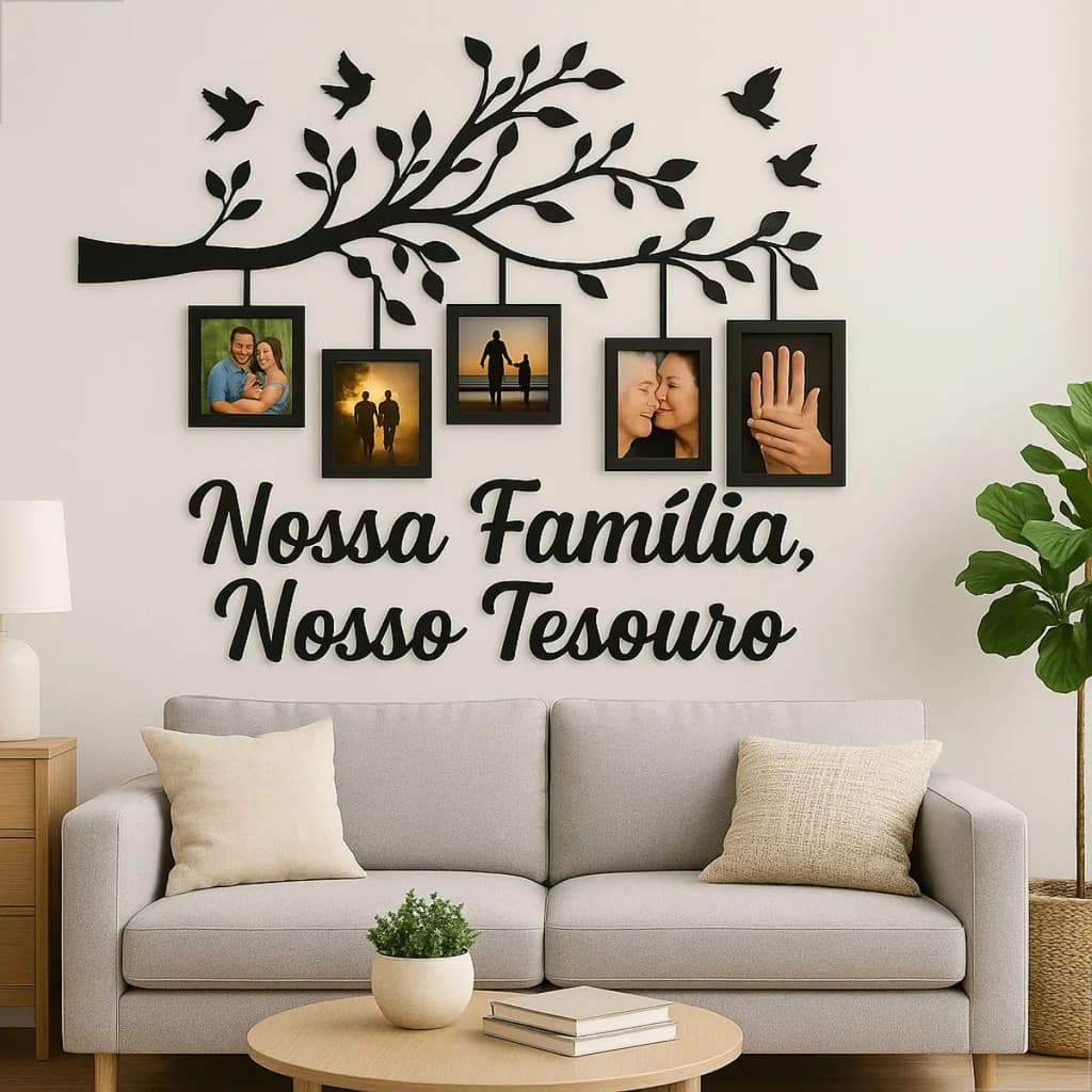 Decoração Sala Quadro Fotos Porta Retrato Decorativo Quarto