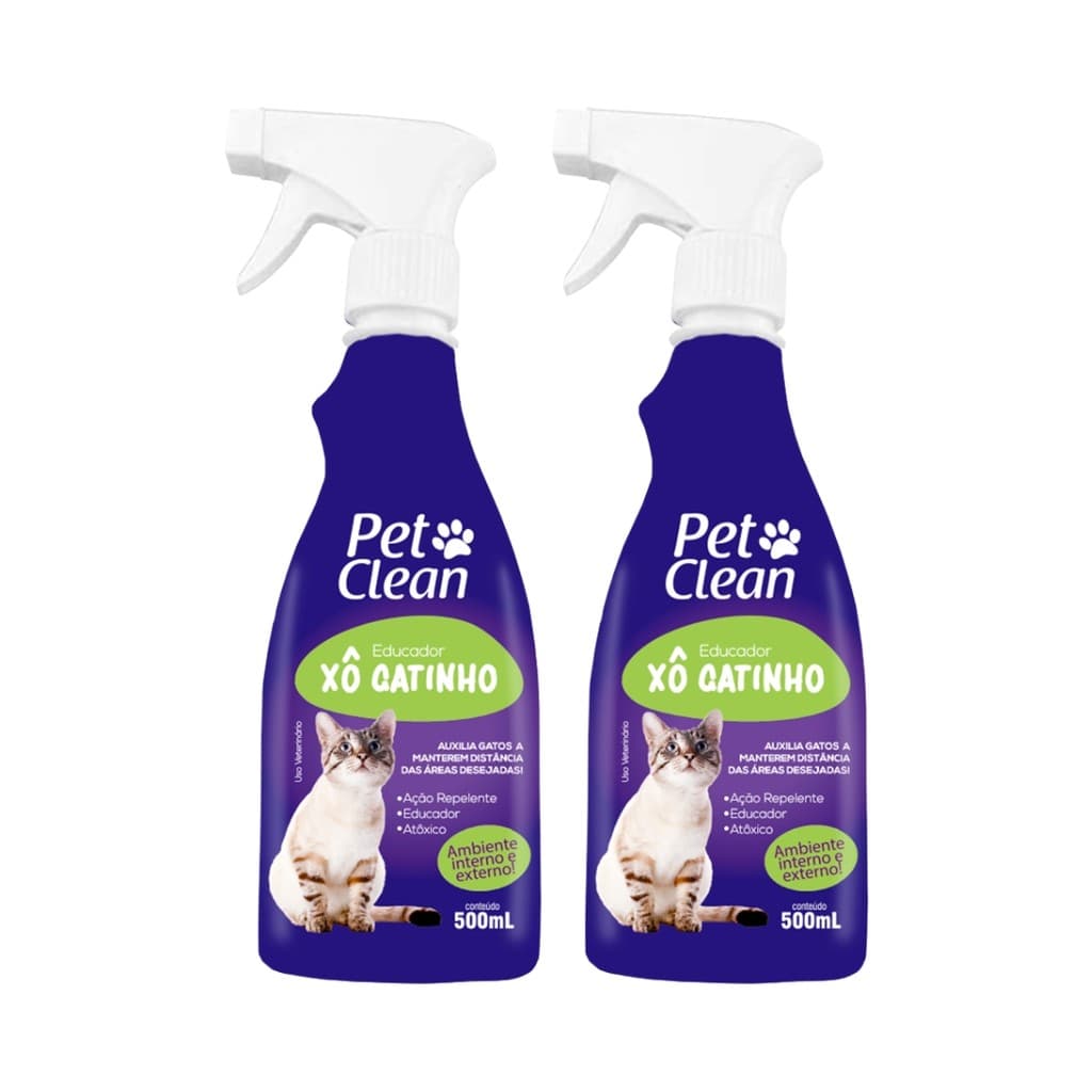 Kit 2 Xô Gatinho Pet Clean Educador Sanitário - 500ml