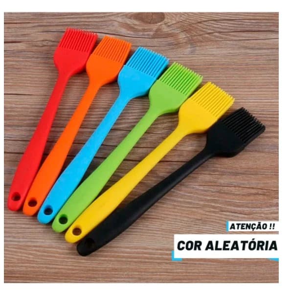 Pincel Culinário Silicone Cozinha 24cm Untar Forma Pincelar