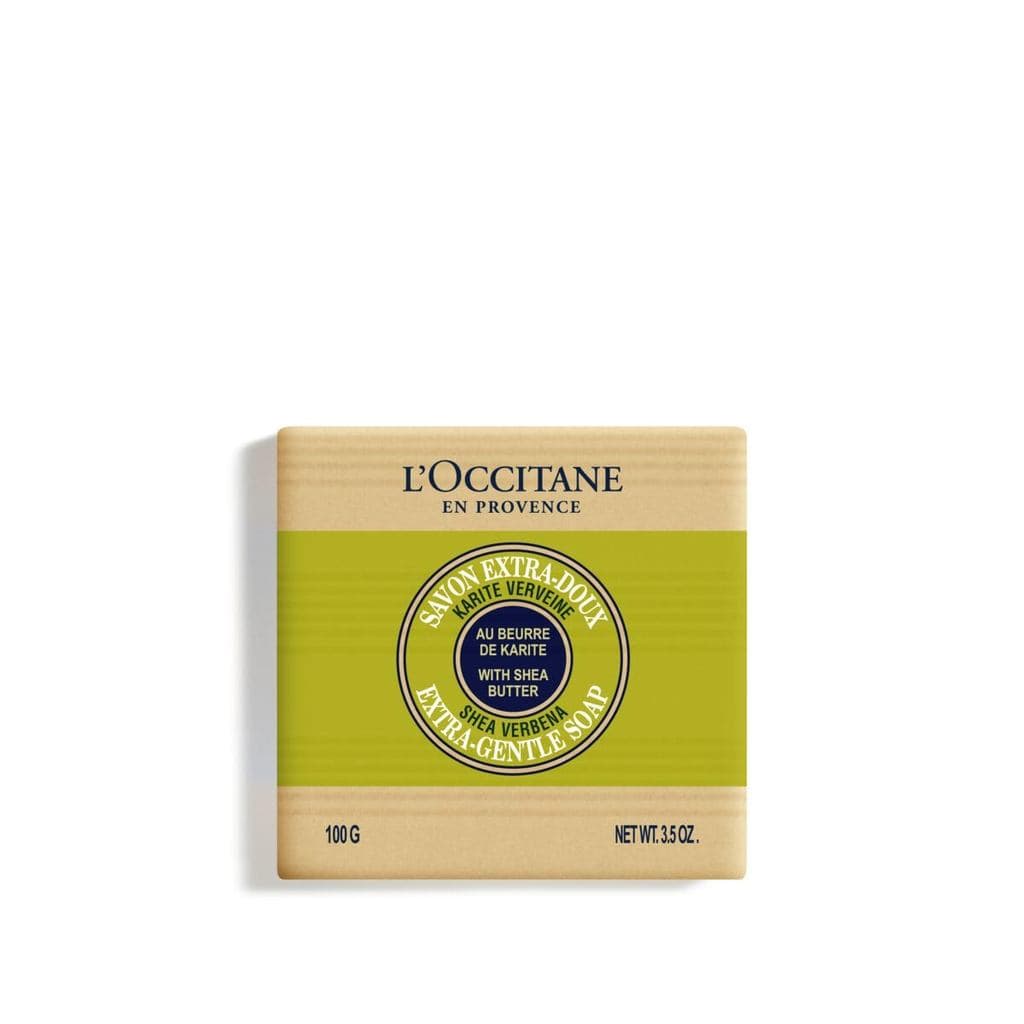 L'OCCITANE Sabonete em Barra Extra Suave para Mãos e Corpo com Manteiga de Karité, Limpa e Suaviza a Pele, Hidratante, A