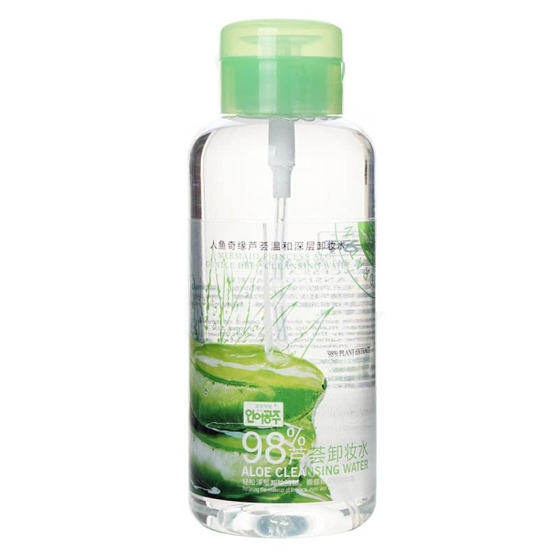 Pele sensível pode usar removedor de maquiagem de Aloe Vera hidratante rápido suave limpeza profunda rosto lábio olho re