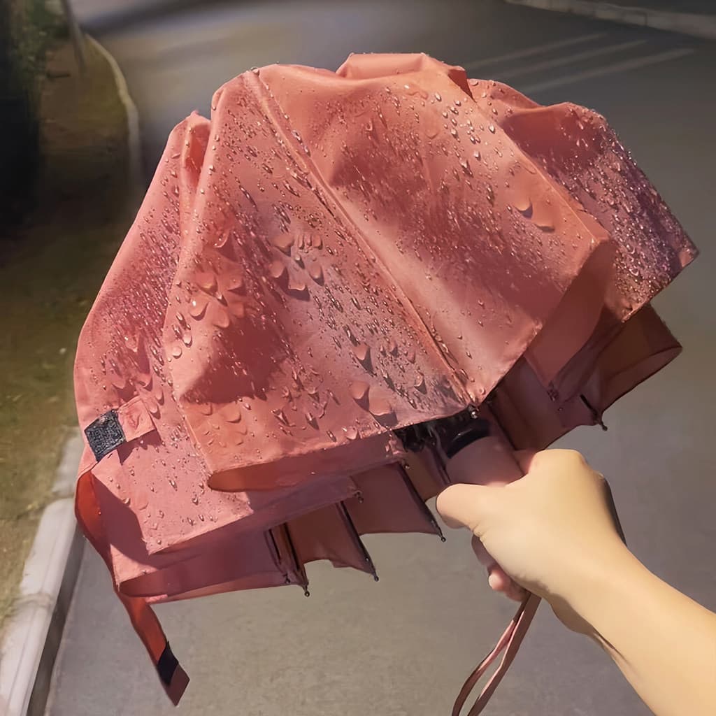 Guarda-chuva de flor de água que muda de cor, alça longa Extra grossa 2026, novo estilo, estilo ins, alto valor, meninas
