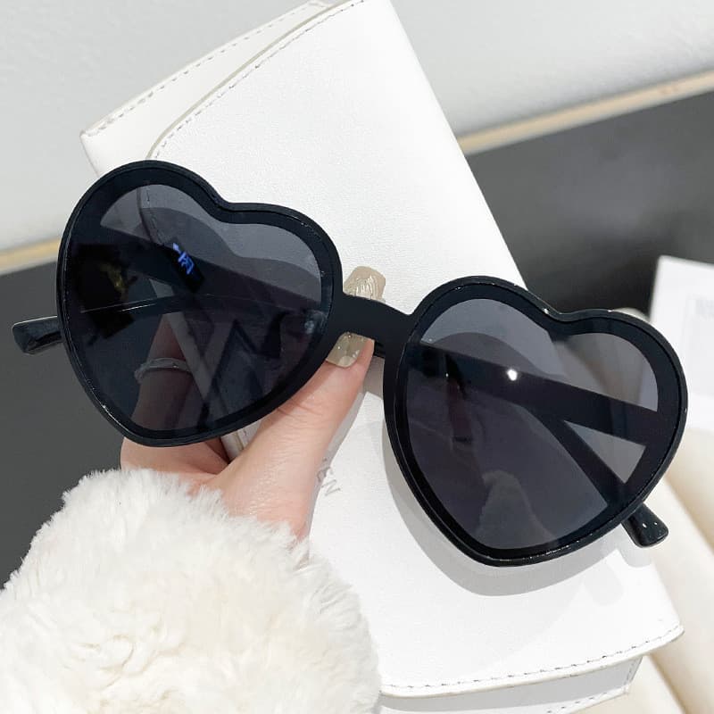 Óculos de Sol Coração Pêssego para Férias, Óculos de Sol da Moda para Homens e Mulheres, Óculos de Sol para Lazer ao Ar