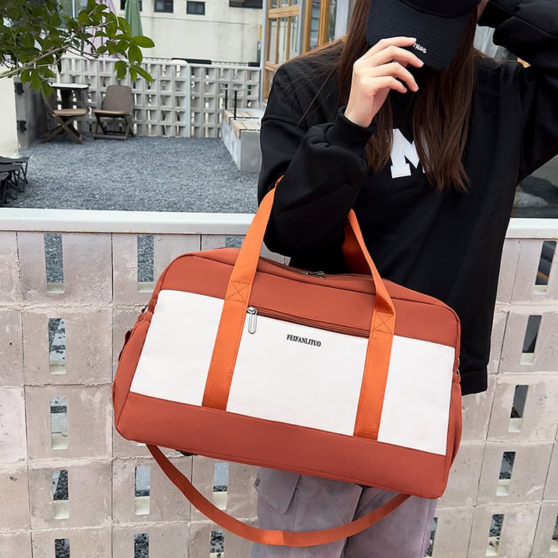 Bolsa de ginástica esportiva de grande capacidade, bolsa de ombro leve para homens e mulheres, à prova d'água, dobrável,