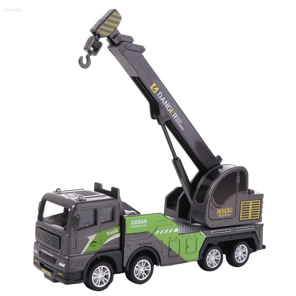 Modelo De Carro De Engenharia ADAMES , Brinquedos Educativos De Caminhão Guindaste De Simulação , Escavadeira De Veículo