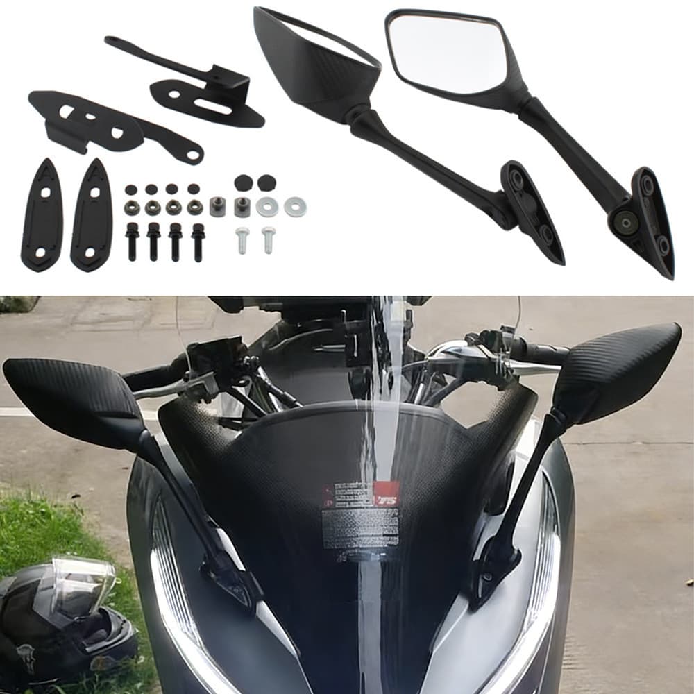 Suporte De Movimento Frontal Para Espelho Retrovisor Com Espelhos Adequados Honda PCX125/150 17-20