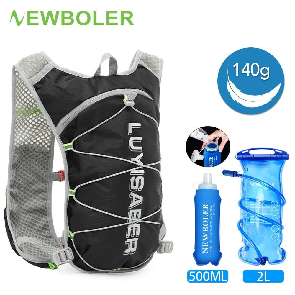 Newboler 140g Bolsa De Hidratação Leve Para Bicicleta Mochila Respirável Ciclismo Ao Ar Livre Maratona Jogging Caminhada
