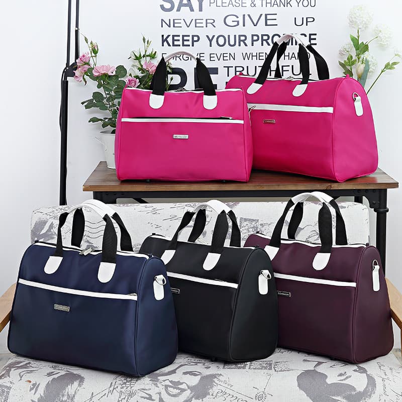 Bolsa de viagem portátil de grande capacidade Bolsa de bagagem à prova d'água dobrável e leve Bolsa de bagagem de armaze