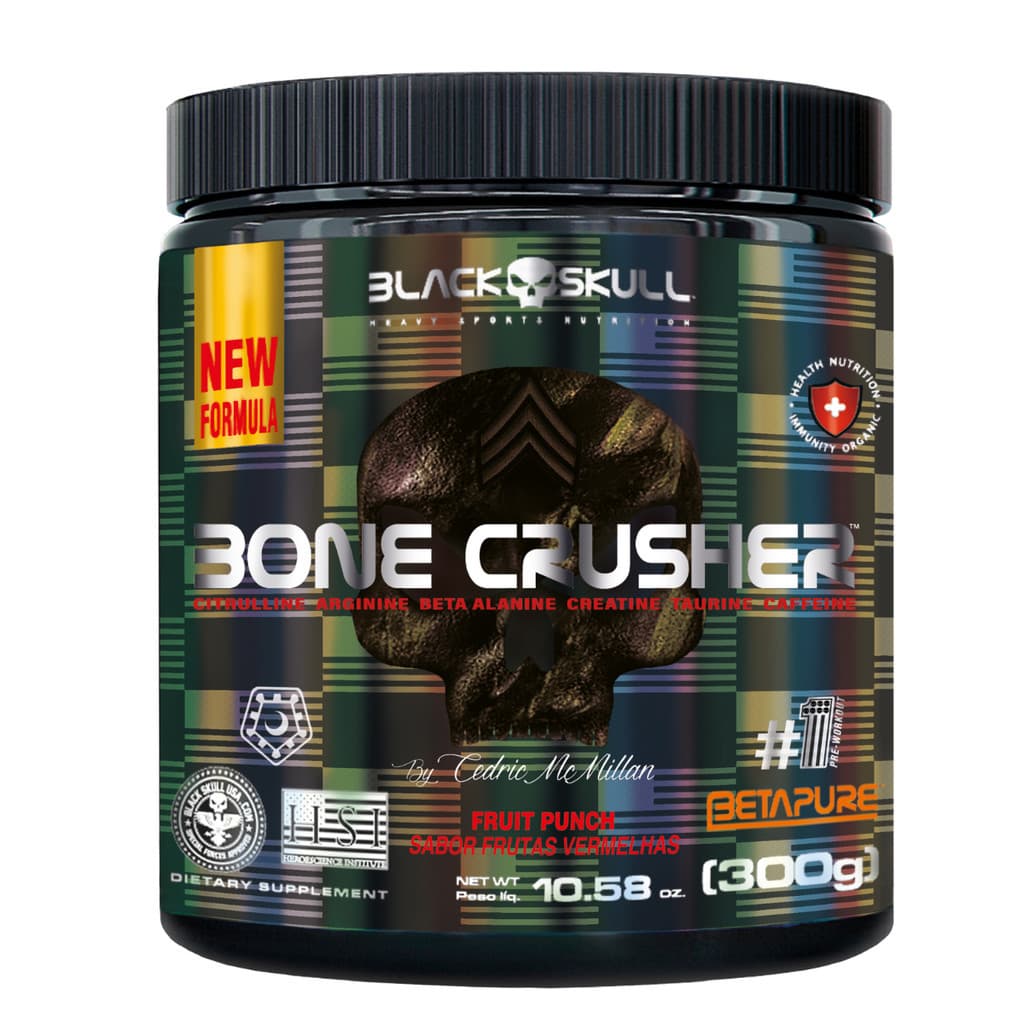 Pré Treino Bone Crusher BetaPure 300g BlackSkull
