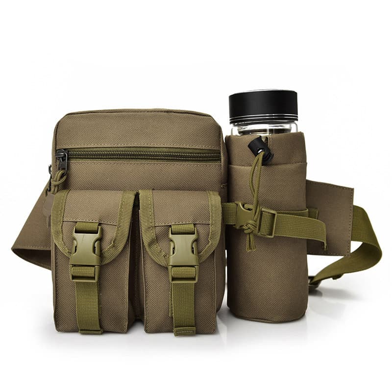 Ferramenta multifuncional bolsa de ombro montanhismo ciclismo garrafa de água cintura saco de viagem masculino tático ao