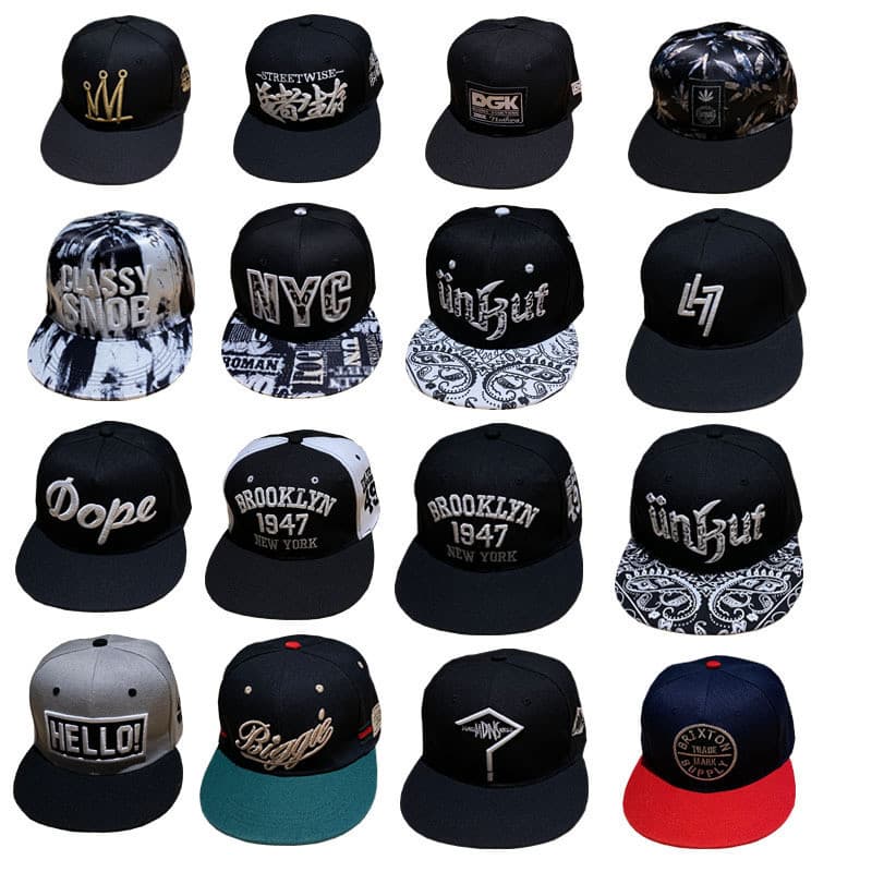 Boné de Hip-Hop Marca Moderna Boné de Beisebol de Aba Reta Unissex Primavera Verão Chapéu de Aba Reta Chapéu de Dança de