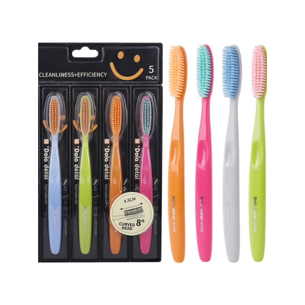 High-end colorido escova de dentes de duas cabeças escova de dentes de ponta macia adulto doméstico ortodôntico Nano pre