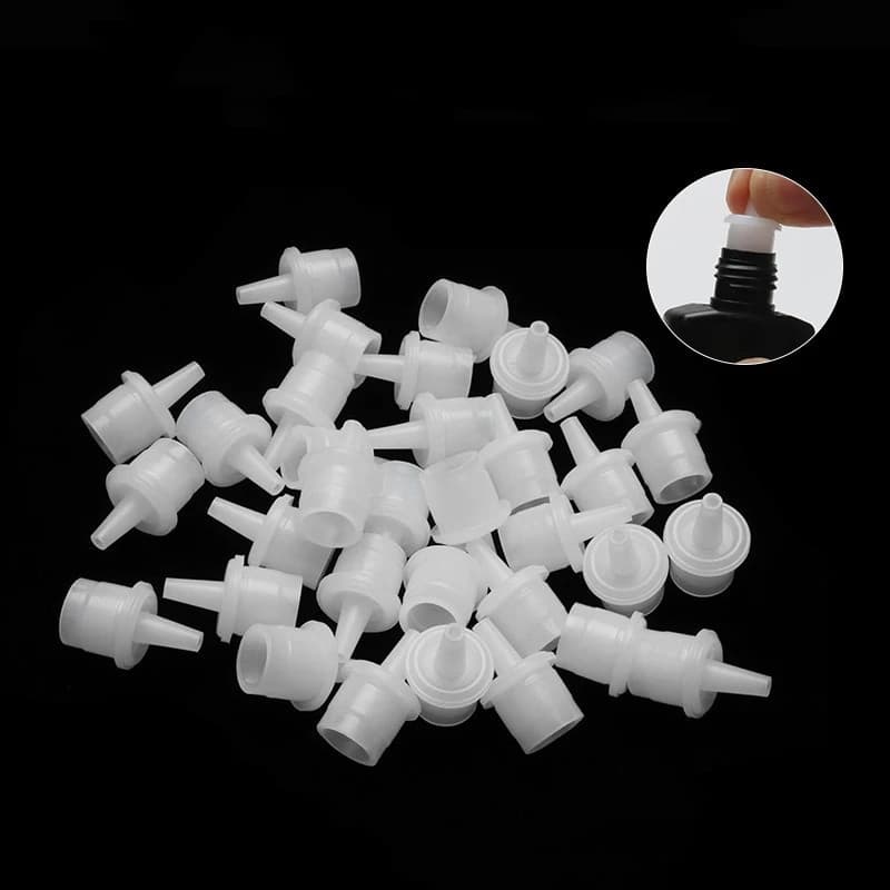 100 Pçs Garrafa De Cola De Cílios Plug Copo Adesivo Bocal Suporte Rolha Individuais Ferramentas De Extensão Falsa