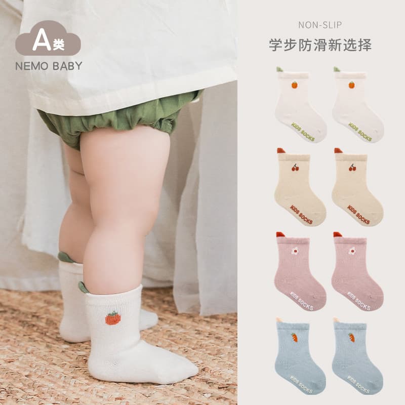 Meias de bebê estilo primavera outono bebê recém-nascido antiderrapante meias da criança dos desenhos animados do que al