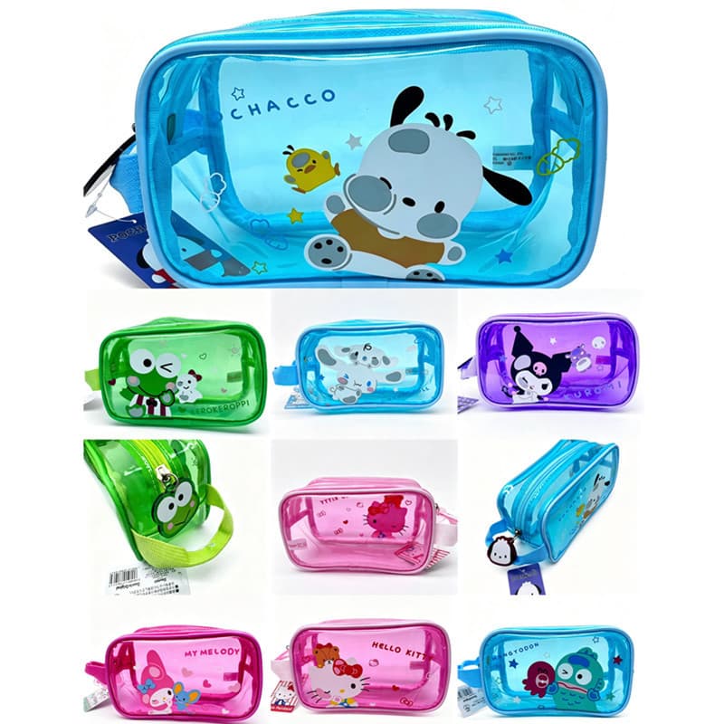 Saco cosmético Macaron dos desenhos animados dos desenhos animados saco de higiene pessoal à prova dwaterproof água tran
