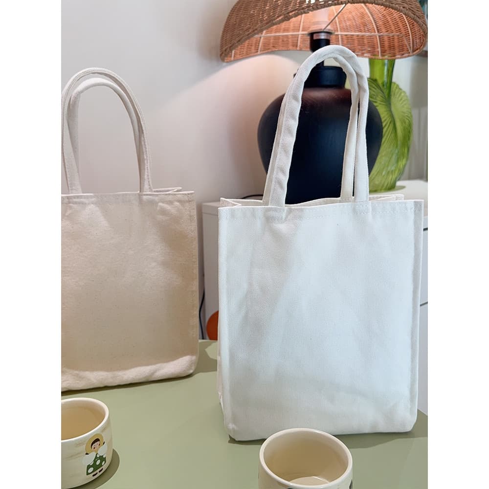 Bolsa de lona portátil de cor sólida, bolsa de lona Tie-Dye, à prova d'água, copo de água, bolsa de compras para estudan