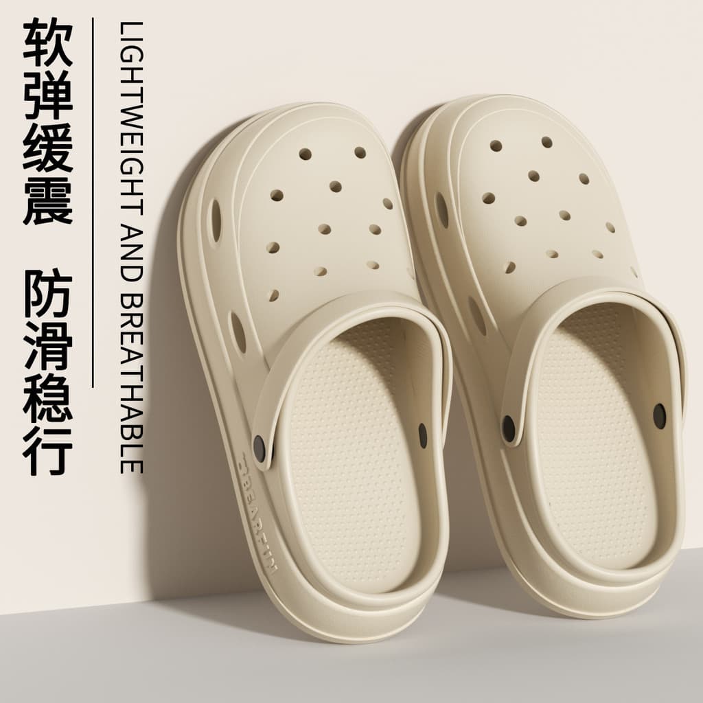 Condução buraco sapatos masculinos verão exterior Wear 2026 novo estilo antiderrapante anti-odor Wading Upstream sandáli