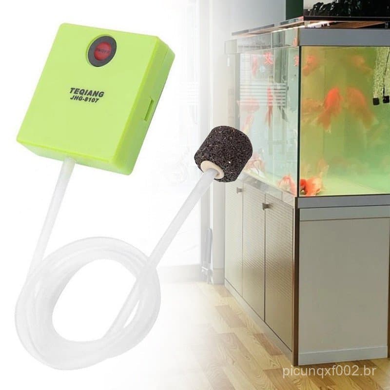 Mini Bomba De Ar De Aquário Aerador/Oxigênio Com Pedra Operado A Bateria Seca Pesca Exterior Bombas De Aeração