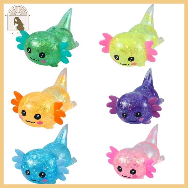 * XIMM * Alívio Do Estresse Axolotl Macio E Elástico Para Jovens Reduzem O Tédio