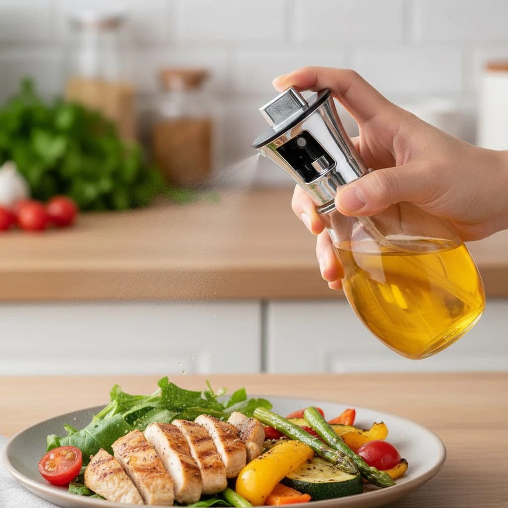 Galheteiro Spray Vidro Azeite Vinagre Borrifador Óleo Temperos Culinário Churrasco Frasco Salada