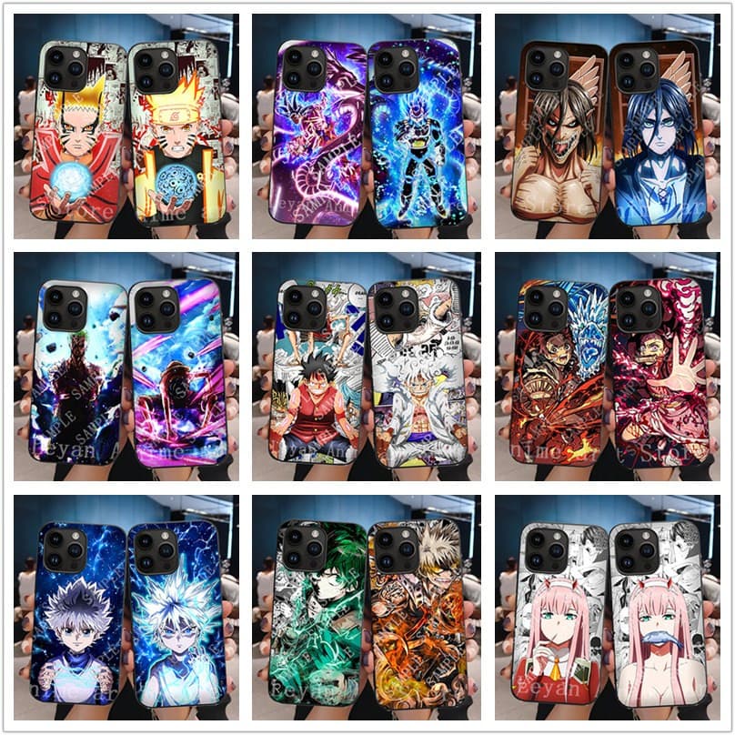 【 12 Designs 】 Anime Estojo De Telefone De Movimento 3D Para iPhone 11 11Pro 11Pro Max 12Pro 12Pro 12Pro 13 13Pro 13Pro