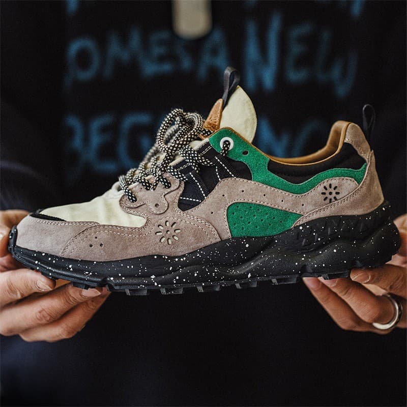 Ferramentas modernas 2025 novo estilo sapatos de corrida masculino esportes casuais de sola grossa Forrest Gump sapatos